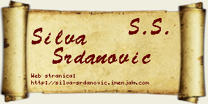 Silva Srdanović vizit kartica